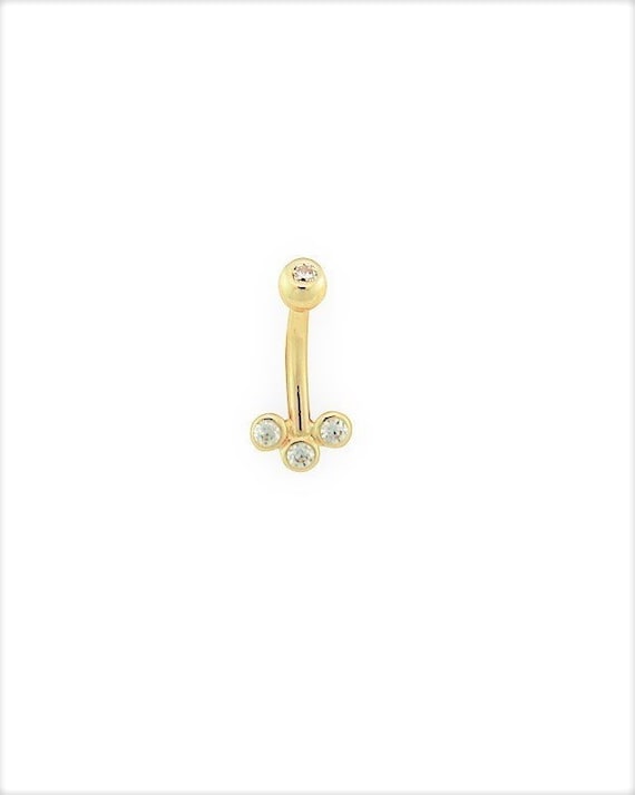 Gorgeous 14k Solid Gold Rook Piercing Daith Jewelry Eyebrow - Etsy