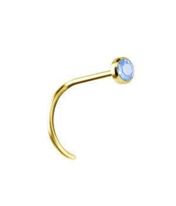 Bezel set nose ring best sale