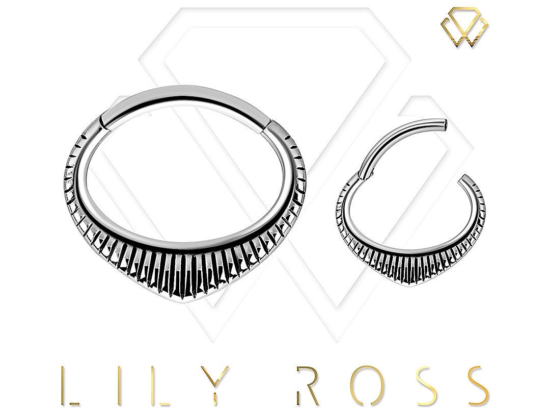 16G Septum Bijoux Daith Boucles D'Oreilles Septum Clicker Anneau En Acier Chirurgical Daith Rook