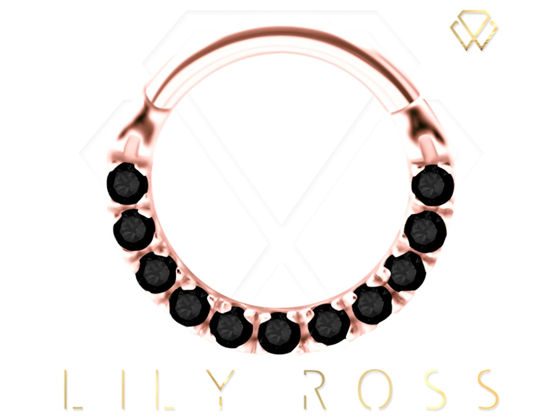 本物のブラックスピネル 18k ソリッド ローズ ゴールド ダイス ヒンジ 本物のブラックスピネル 18k ソリッド ローズ ゴールド ダイス ヒンジ