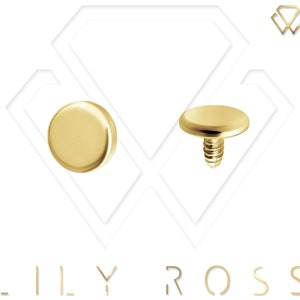 Nuovo attacco a disco piatto interno in oro massiccio 18k 16G, viti sul nostro perno in oro 18k o titanio 16G - Disponibile in 2 mm, 2,5 mm, 3 mm o 4 mm