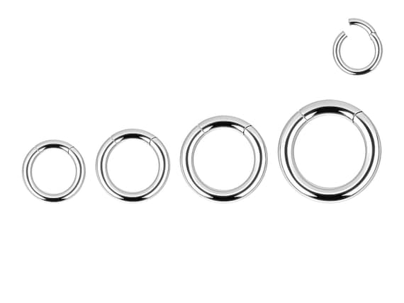 PT950 Platinum Clicker Ring - Minimalist and Handmade I Extremely Hypoallergenic Fine Jewelry for Septum, Daith, Helix, Nose & More