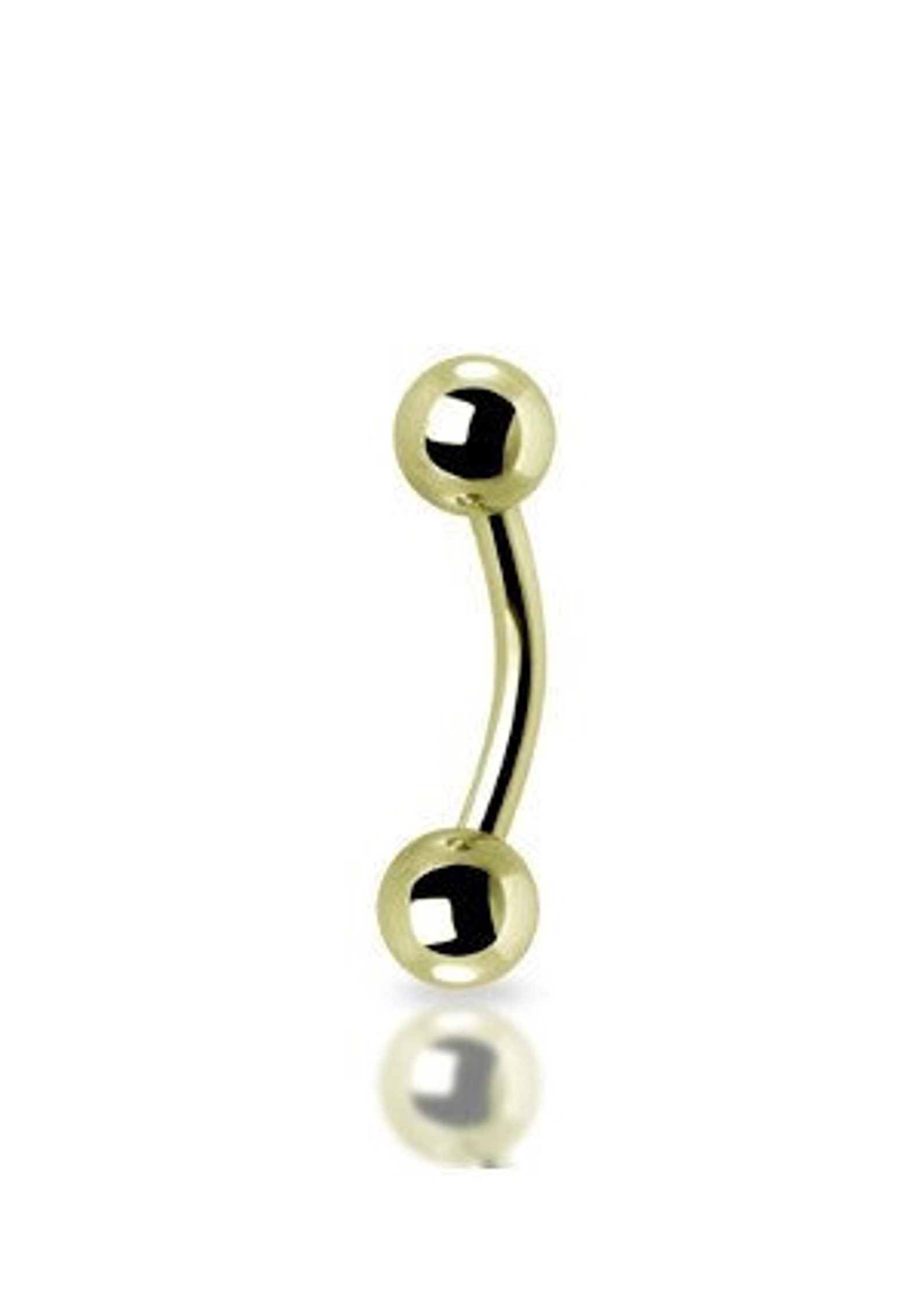 14g Gold Genital/Hood/Clit/Nipple Piercing Barbell with 3mm Etsy