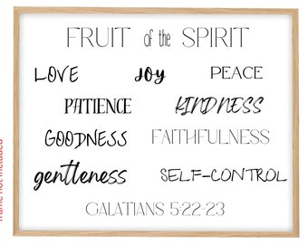 Fruit of the Spirit print for frame