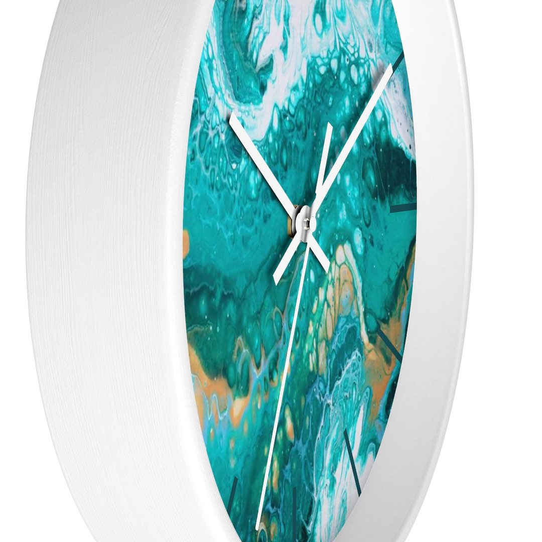 Abstract Wall Clock Etsy