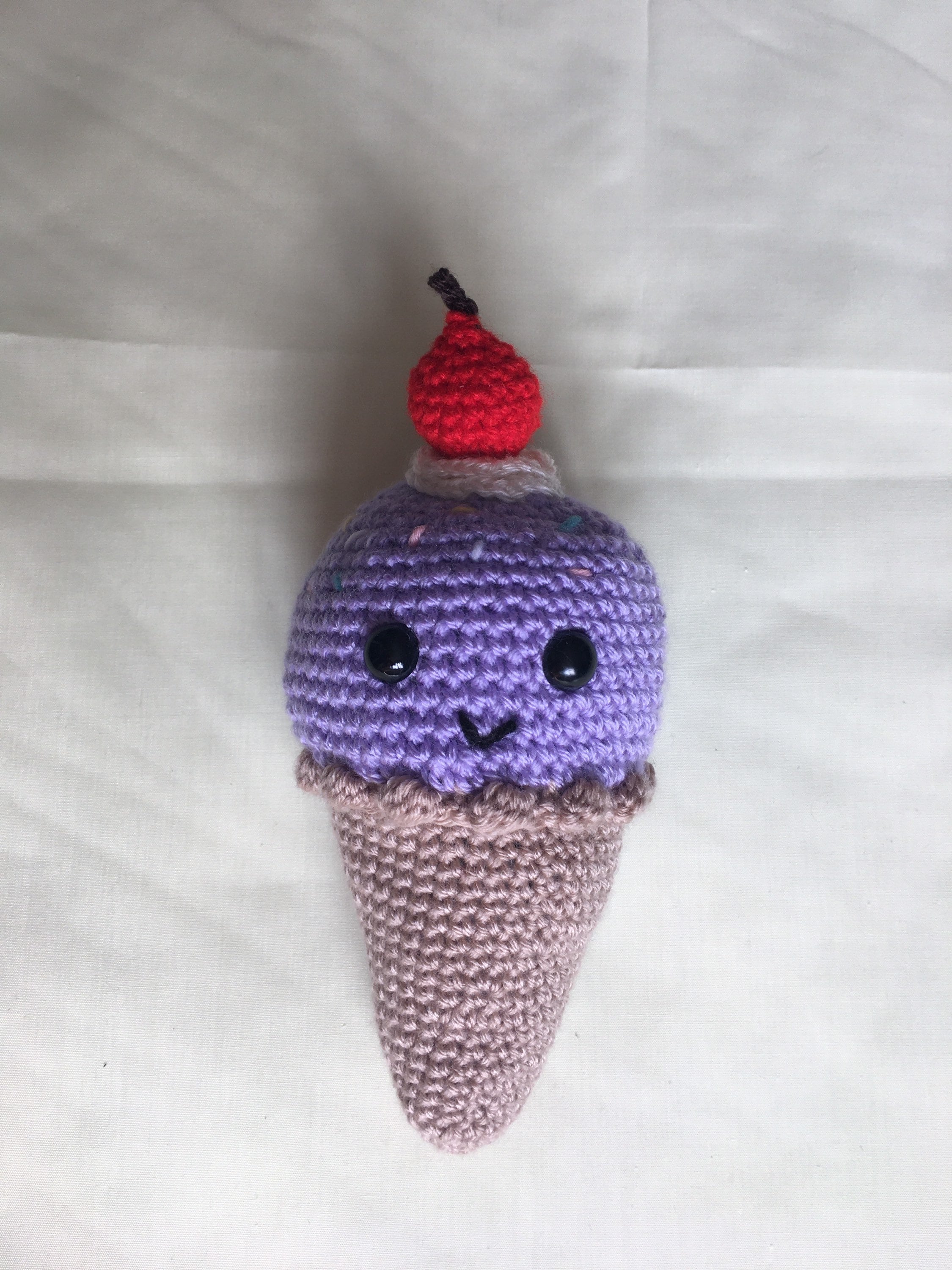 Ice cream plush amigurumi Ice cream soft toy Etsy