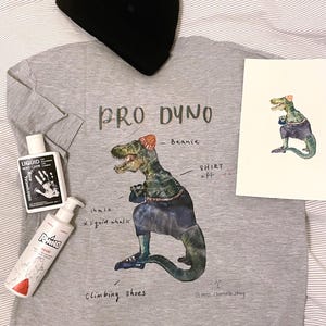 Pro Dyno t shirt | original design | gift for bouldering friends