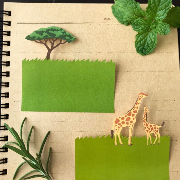 Giraffe and Rabbit Sticky Note/ Memo Note