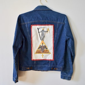Hand Painted Vintage Rustler Denim Jacket