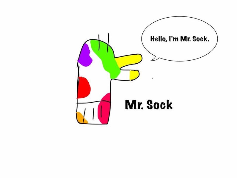 Crew socks by Mr Sock #227