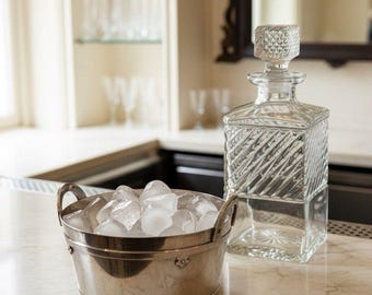 Silverplate Ice Bucket Arts Crafts Style Barware Wilcox Silver Co.