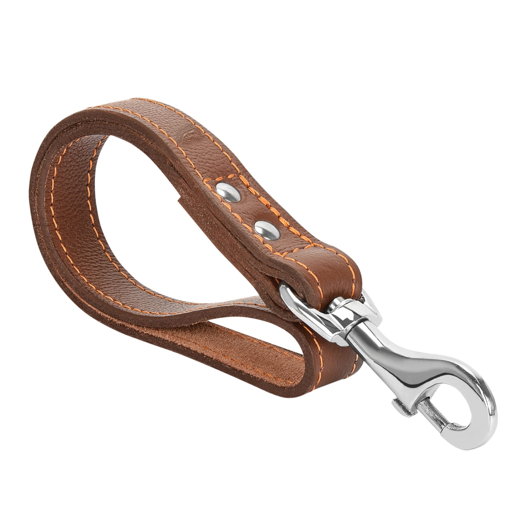 Durable Short Leather Dog Leash for Stylish Control