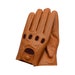 Women's Genuine Leather Full-finger Driving Gloves - Cognac 