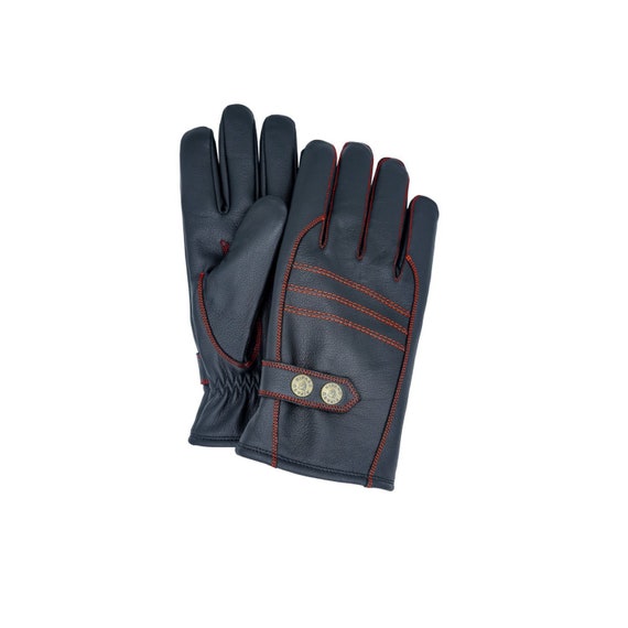 Men/'s Nappa Leather Winter Dress Driving Gloves Camel WoolFleece Lining