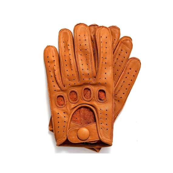 True Grip Gloves, Brown Jersey, with Mini-Dots, Large