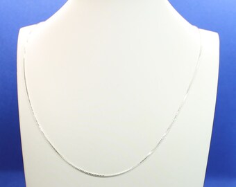 Stunning 18 inch Box Chain in Sterling Silver