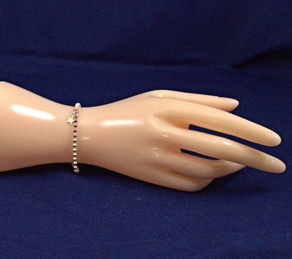 Custom Design Chain with Star Charm Sterling Silv… - image 1