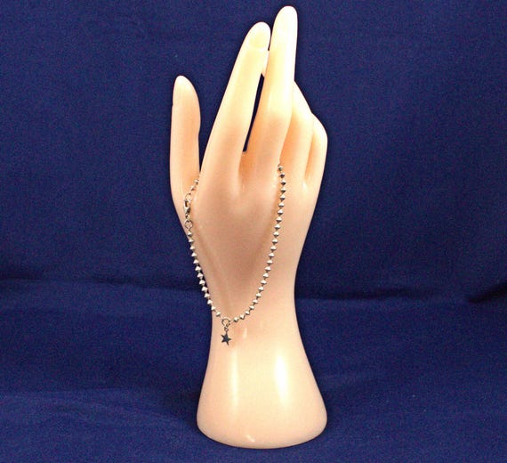 Custom Design Chain with Star Charm Sterling Silv… - image 4