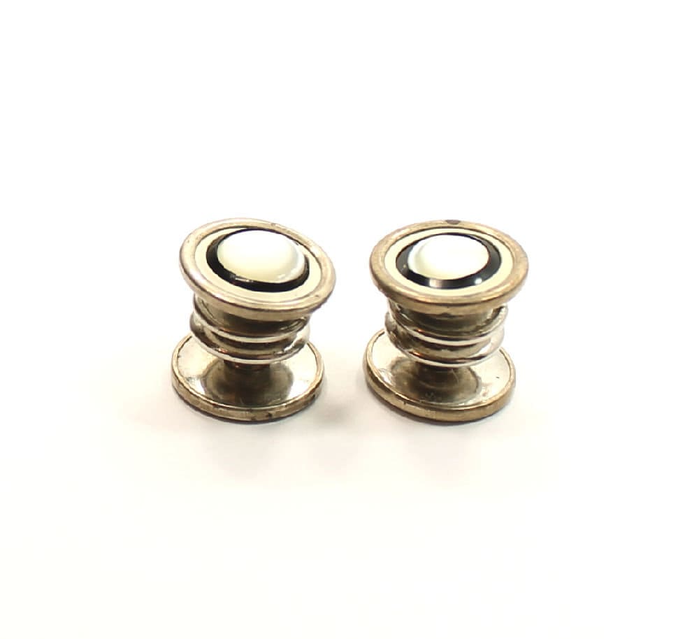 Vintage 1923 Kum-a-part Silver Tone Cufflinks by Baer & Wilde