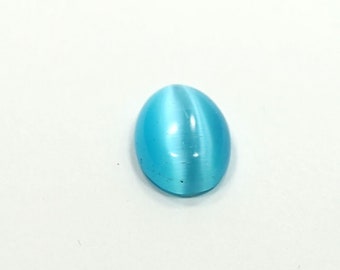 Blue Chrysoberyl Cat's Eye Cabochon (6.06 Carat)