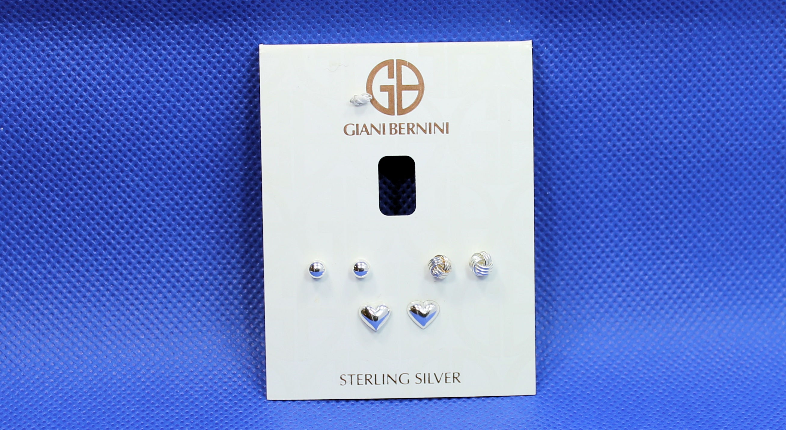 Giani Bernini Stunning Set of 3 Stud Earrings