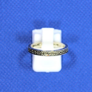 Vintage Marcasite Sterling Silver Ring