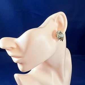 Collectors Eye Catching Unique Panther Head design M. V. Vellano Earrings
