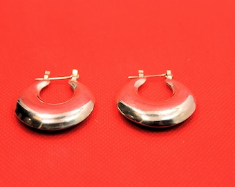 Eye Catching Bold Hoop Design Latch Back  Earrings