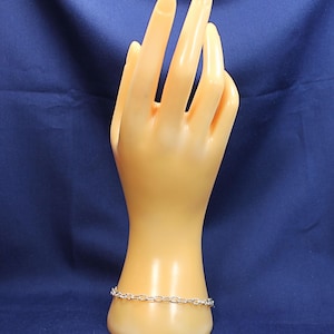 Sparkling Link Sterling Silver Bracelet - 7 inch