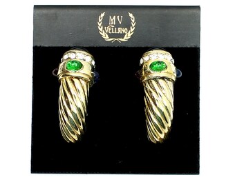 Collectors  M. V. Vellano Unique Design Clip on Earrings