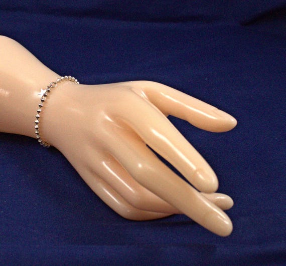 Custom Design Chain with Star Charm Sterling Silv… - image 2