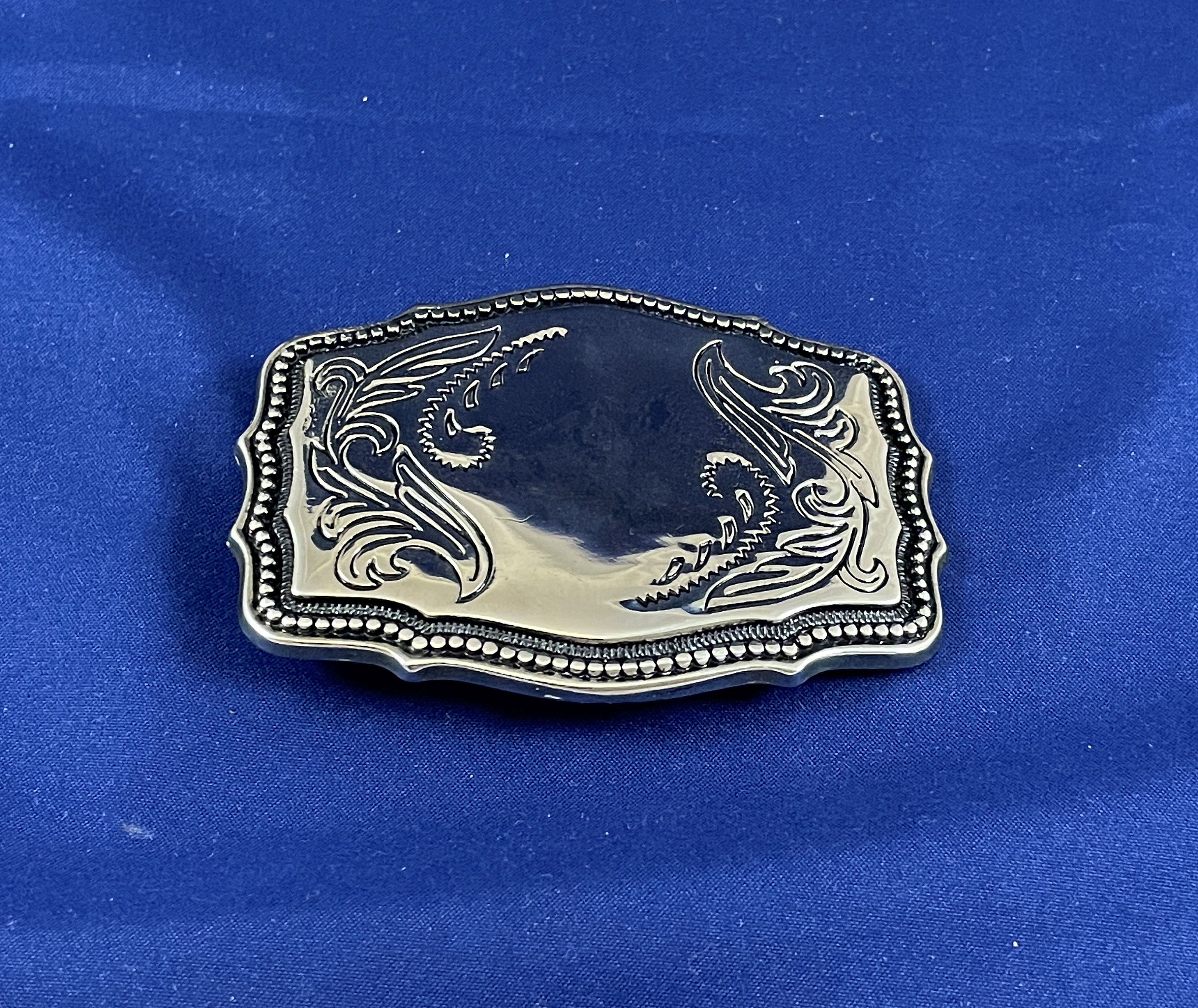 Eye Catching Vintage Silver Tone With Black Floral Design  display picture 2