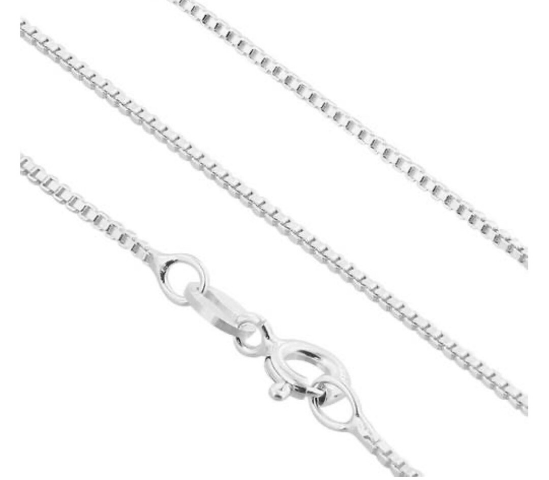 925 Sterling Silver Chains, Box Link Chain, Necklace, for Pendant