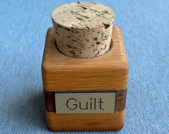 Vintage Wood- Guilt Stash Jar