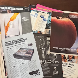 200+ Pages Of Vintage 1970-1990 Magazine Pages- Ephemera For Junk Journals, Scrapbook, ect