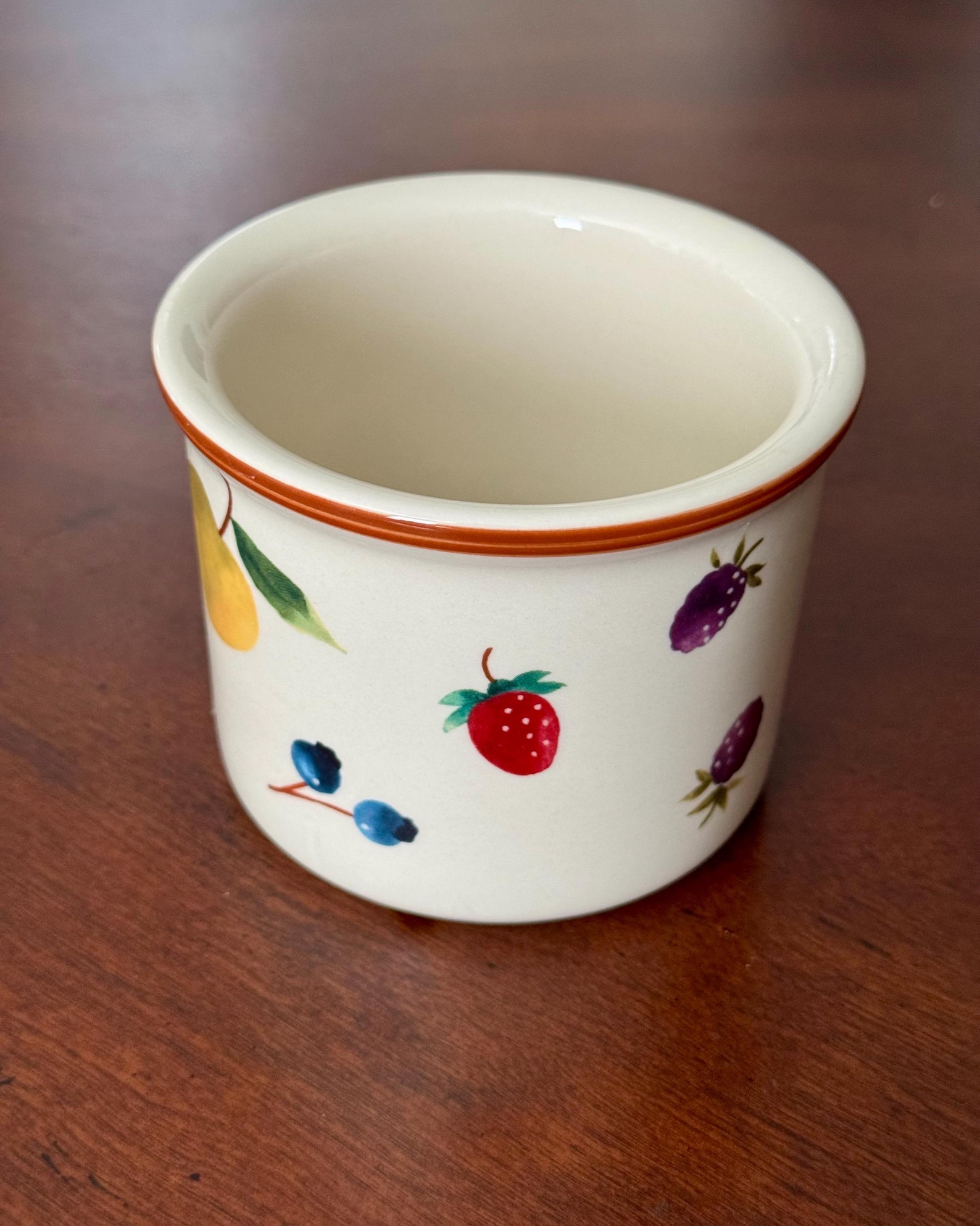 Longaberger- Ceramic Fruit Crock