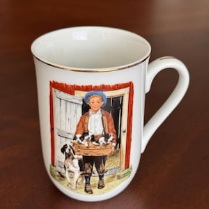 Norman Rockwell Mug- “Puppy Love”