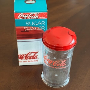 Coca-Cola Glass Sugar Shaker Jar (1992)