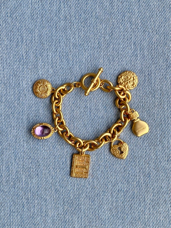 Vintage Gloria Vanderbilt Charm Bracelet