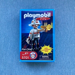  Playmobil Fire Chief and Car Construction Set : Home & Kitchen