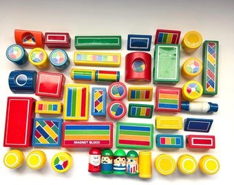 Magnetic Building Blocks Set by Hilco (80’s)