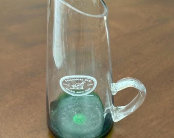 Tullamore Dew Irish Whiskey Hand-Blown Glass Pitcher