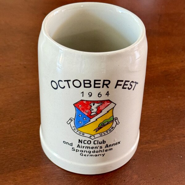 October Fest 1964 NCO Club German Beer Stein