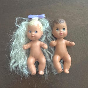 Mattel- Barbie Babies, Set of Two (1973). Baby Krissy & Baby Boy