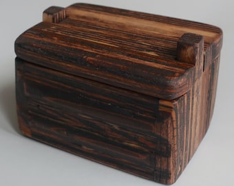 Handmade up-cycled plywood box. Number 5.