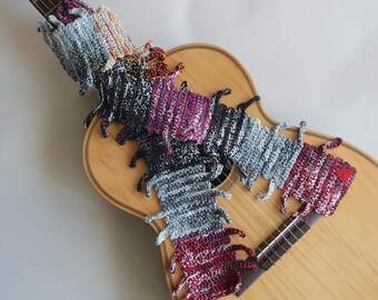 Handmade Rayon From Bamboo multi-color scarf. The Millipede.