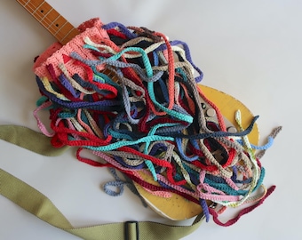 Handmade cotton multi-color scarf. The Octopus.
