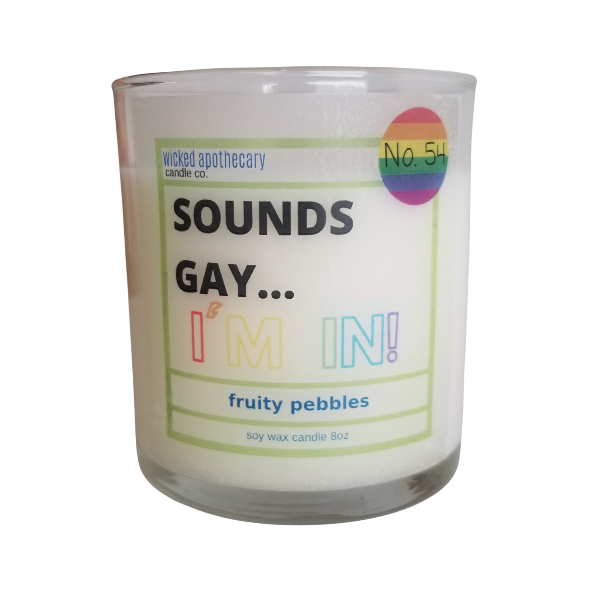 Pride Candle/ LGBTQ candle/ Gay Pride gift/ funny gay candle/ Etsy