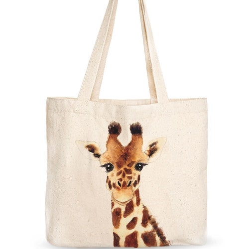 Giraffe Tote Bag - Etsy