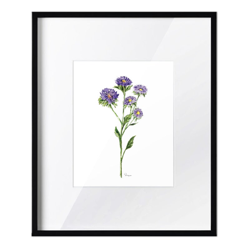 Set of 3 Watercolor Wild Flower Prints Unframed Floral Print Etsy